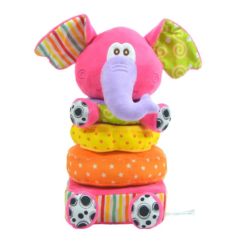 Hochet Peluche Éléphant pour Nouveau-nés