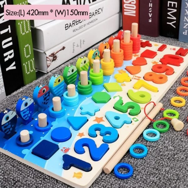 Jeu de pêche mathématique Montessori - 2