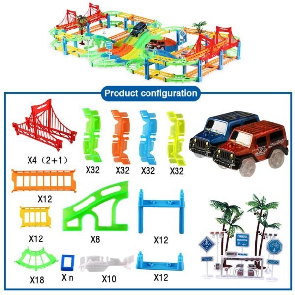 Circuit Lumineux avec Voiture LED - 11