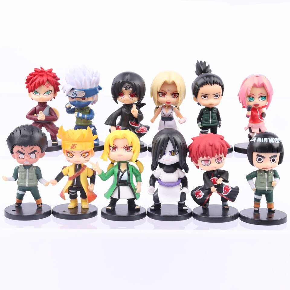 Set de 12 Mini Figurines Naruto