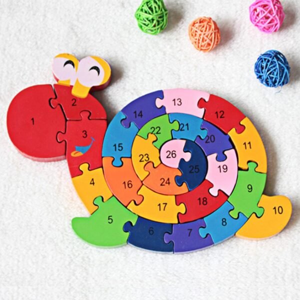 Puzzle animaux en bois - 6