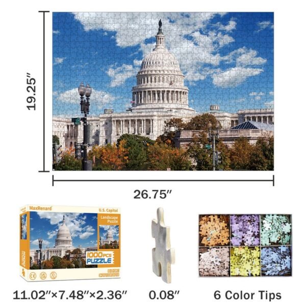 Puzzle "Capitole des États-Unis" 1000 Pièces - 14