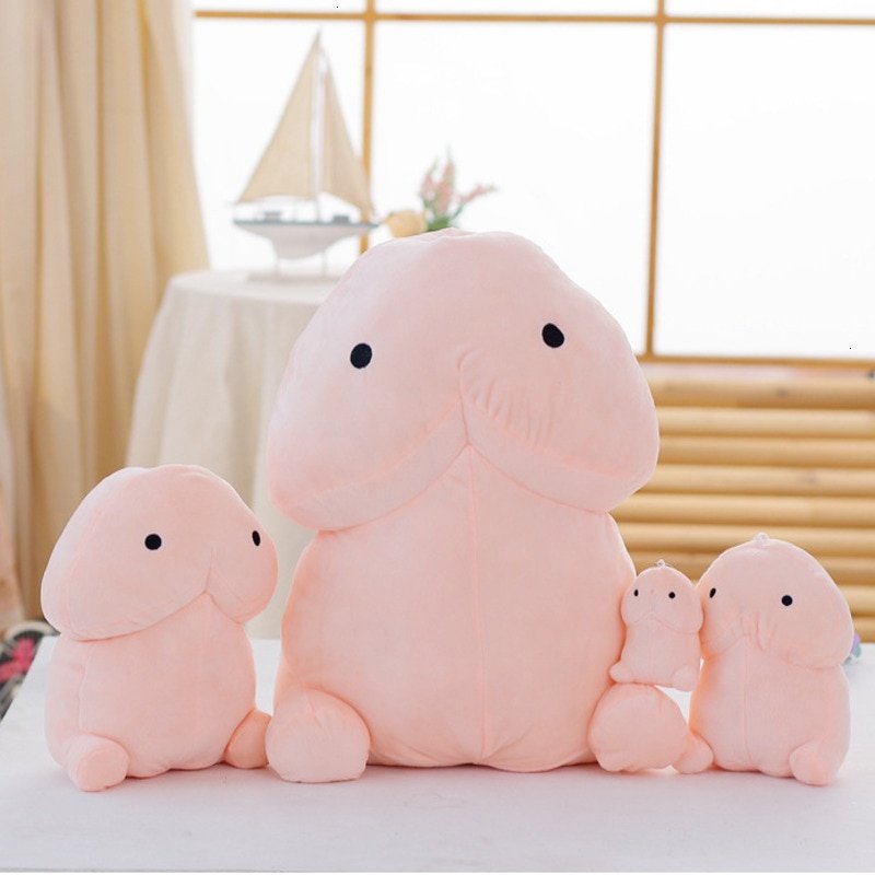 Coussin en peluche humoristique