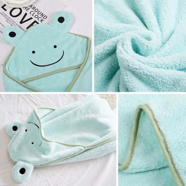 Serviette de bain pour bébé à capuche - 8