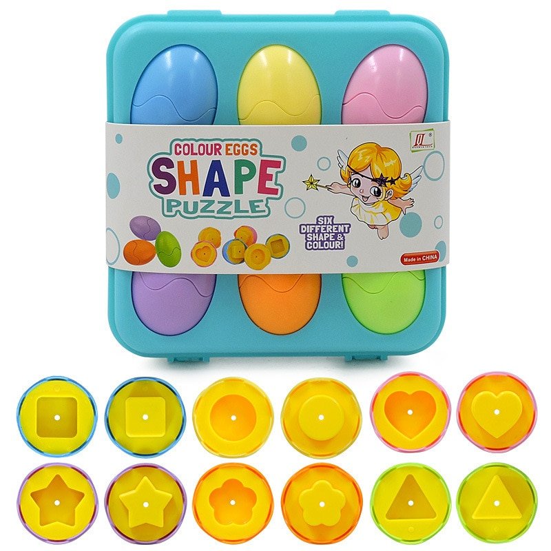 Puzzle formes géométriques en œuf