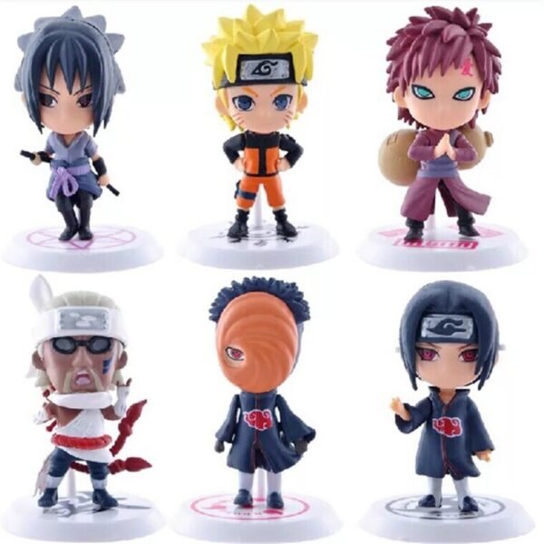 Lot de 6 figurines Naruto Sasuke - 3
