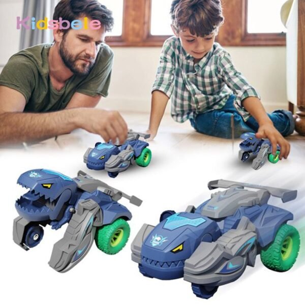 Voiture jouet dinosaure transformable - 1