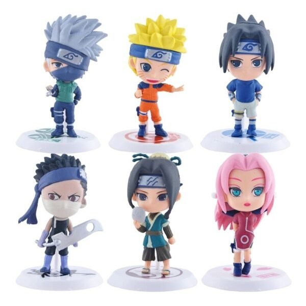 Lot de 6 figurines Naruto Sasuke - 2