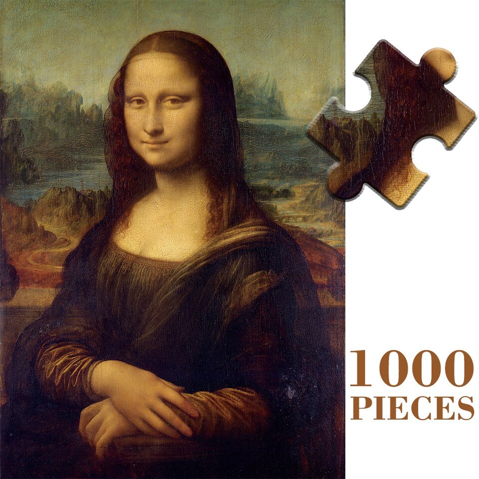 Puzzle 1000 pièces "La Joconde de Da Vinci"