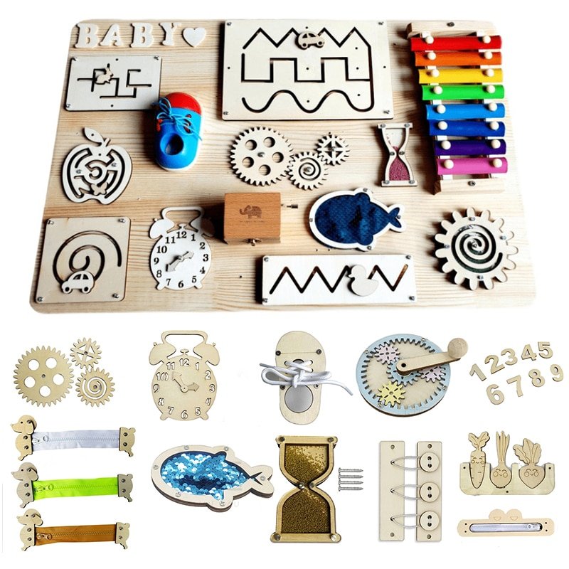 Kit d'Activités Montessori en Bois