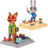 Blocs de construction dessins animés Lapin et Renard Blocs de construction dessins animés Lapin et Renard