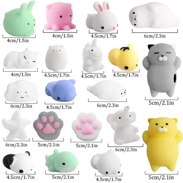 Set de Jouets Squishy Animaux (5 pièces) - 3