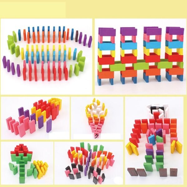 Domino en Bois Arc-en-ciel - 7