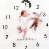 Couverture de milestones pour nouveau-né