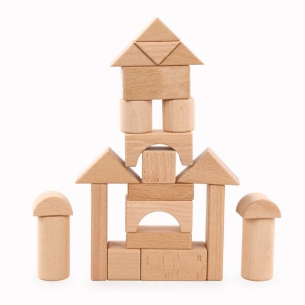 Blocs de construction en bois Montessori