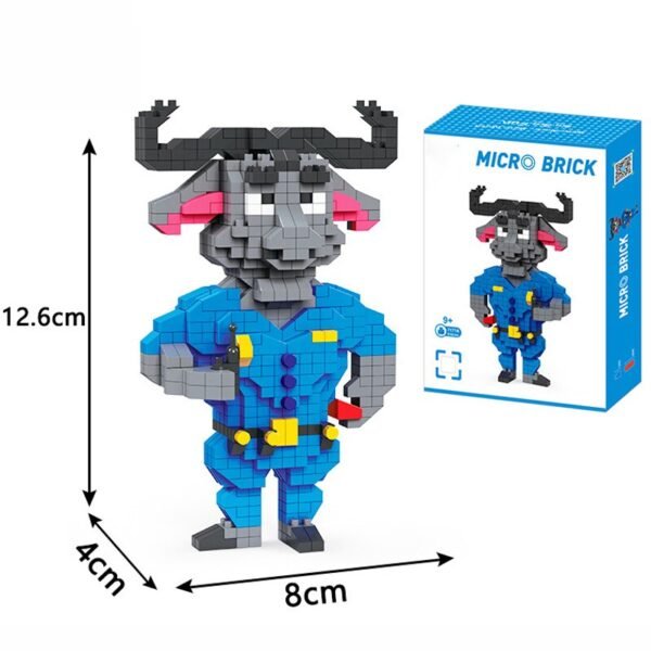 Blocs de construction dessins animés Lapin et Renard - 13