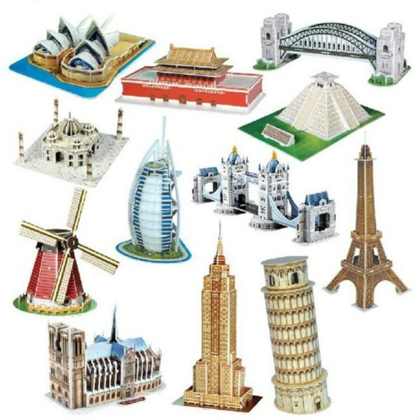 Maquette de Monuments Célèbres en 3D