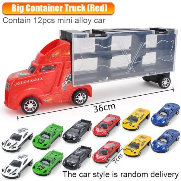 Camion Porte-Voitures avec Miniatures - 5