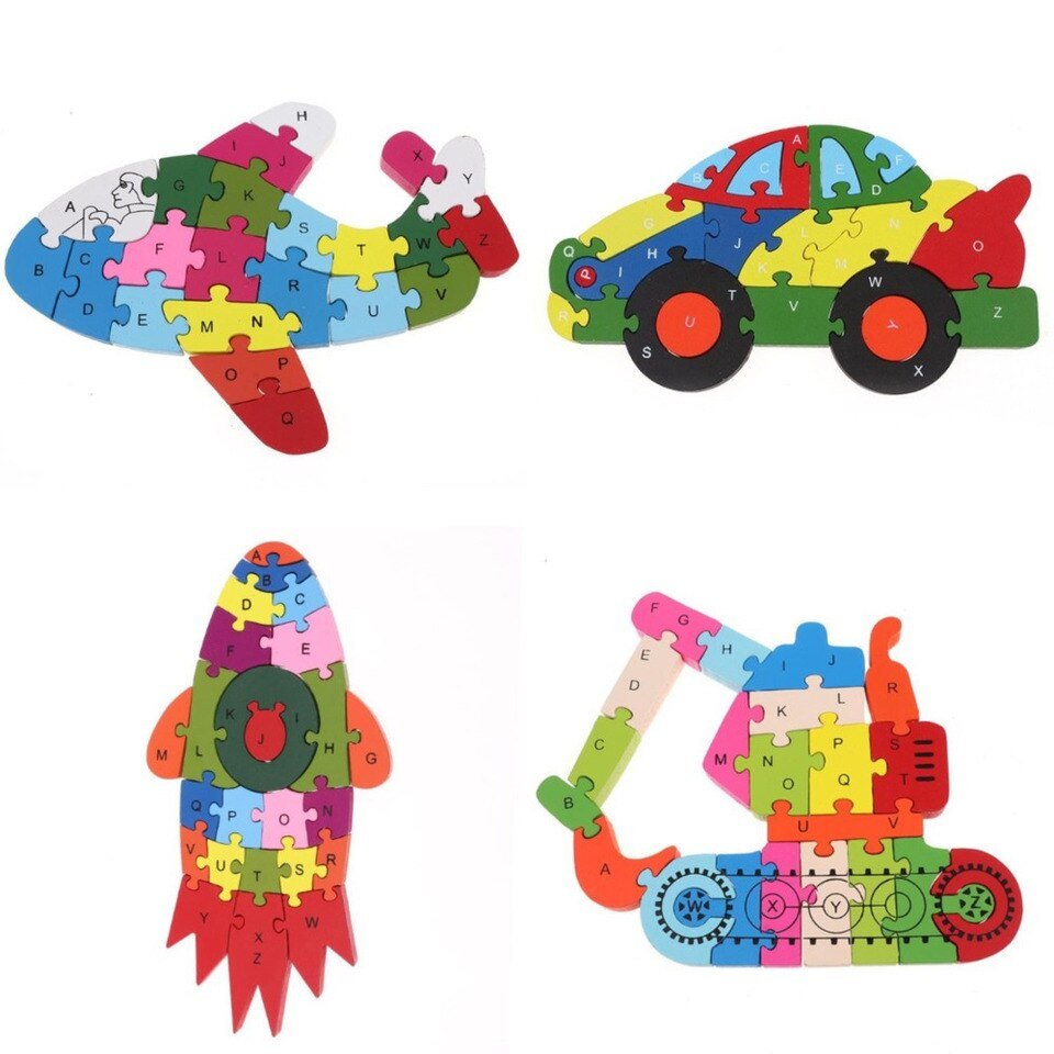 Puzzles en Bois 3D Thème Cartoon