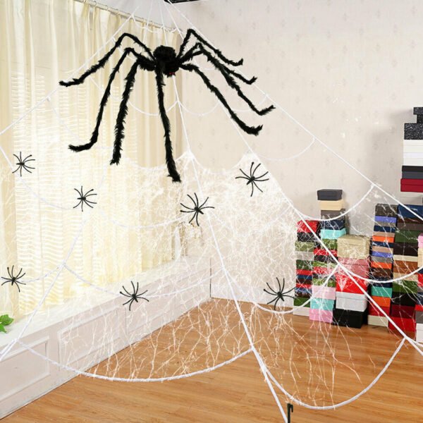 Araignée géante en peluche pour Halloween - 3