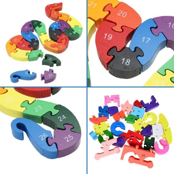 Puzzle animaux en bois - 4
