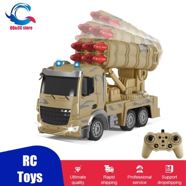 Camion Militaire RC Lance-Missiles 1:24 - 1