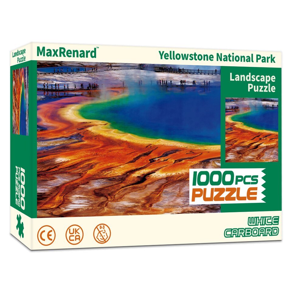 Puzzle 1000 pièces "Paysage de Yellowstone"