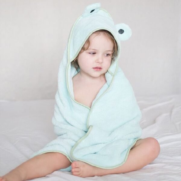 Serviette de bain pour bébé à capuche - 5