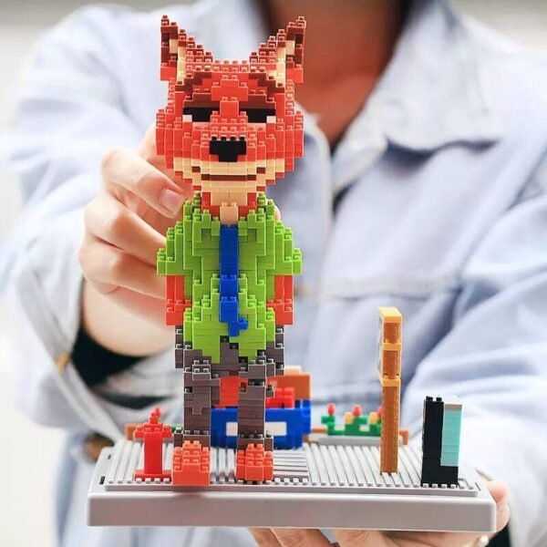 Blocs de construction dessins animés Lapin et Renard - 11