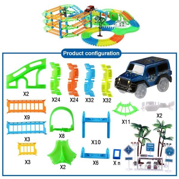 Circuit Lumineux avec Voiture LED - 13