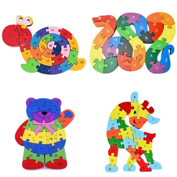 Puzzle animaux en bois