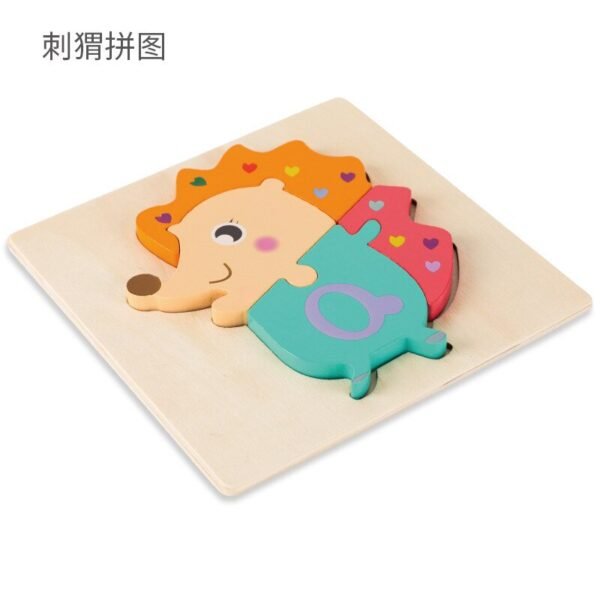 Puzzle 3D en bois animaux et trafic - 11