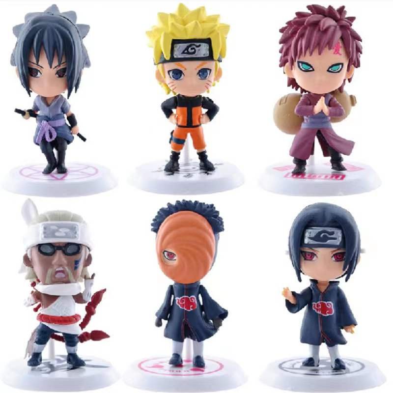 Lot de 6 Figurines "Naruto Shippuden" Kakashi Version Q