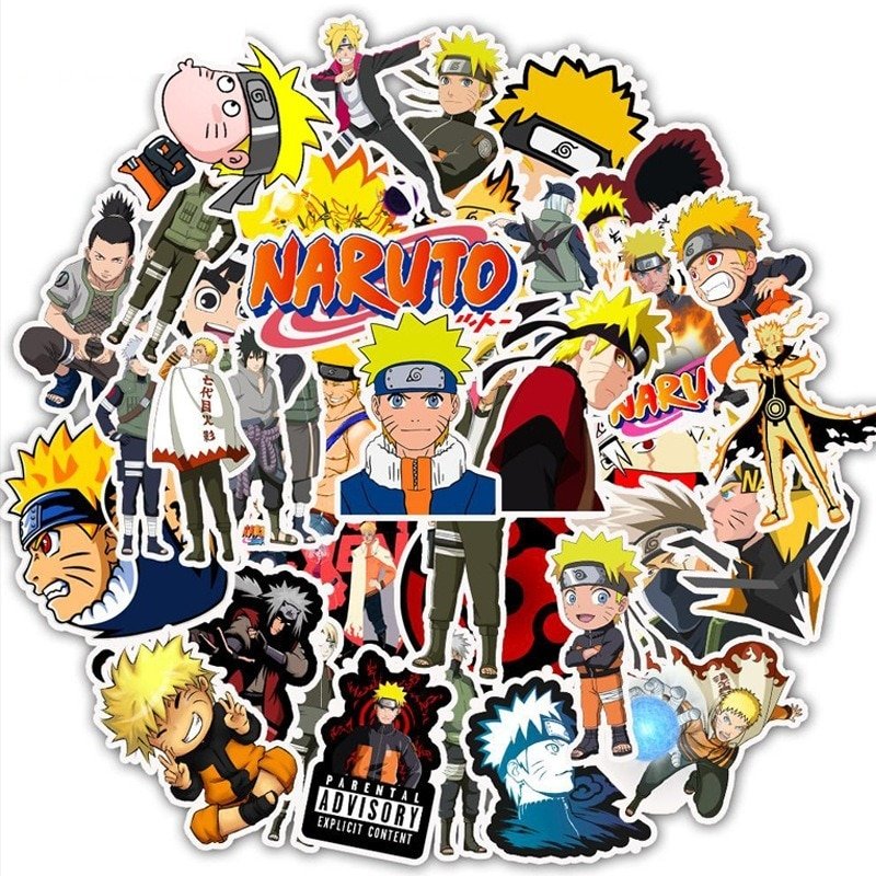 Autocollants Tatouages Naruto (50 pièces)