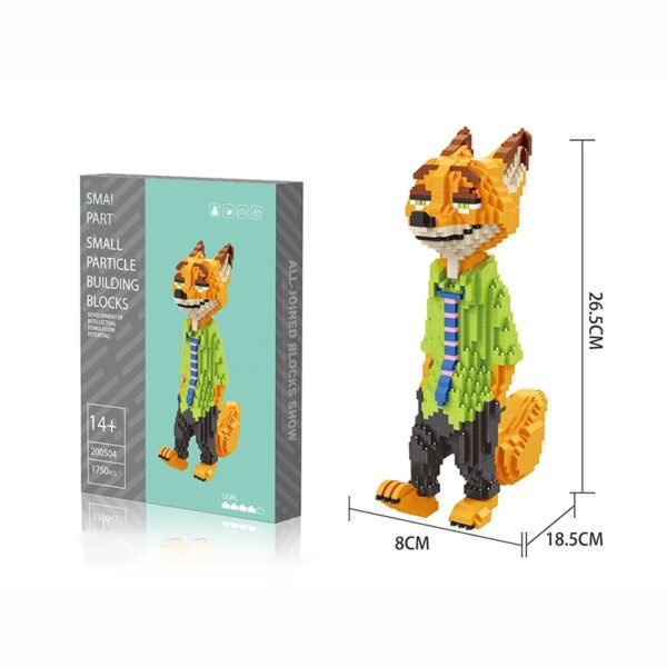 Blocs de construction dessins animés Lapin et Renard - 19