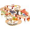 Circuit de Train en Bois avec Autoroute