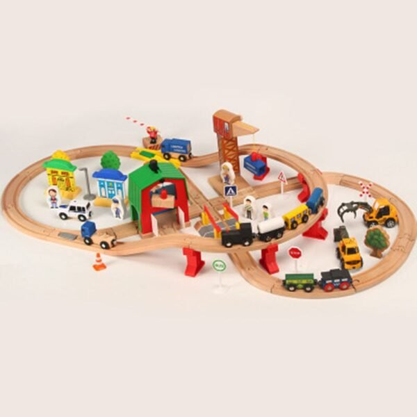 Circuit de Train en Bois Télécommandé - 3