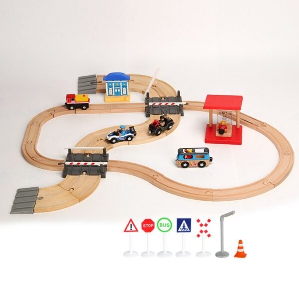 Accessoires de Voie de Train en Bois - 3