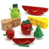 Puzzle Ver Mangeant un Fruit Puzzle Ver Mangeant un Fruit