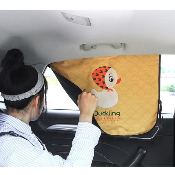 Rideau pare-soleil magnétique pour voiture - 3