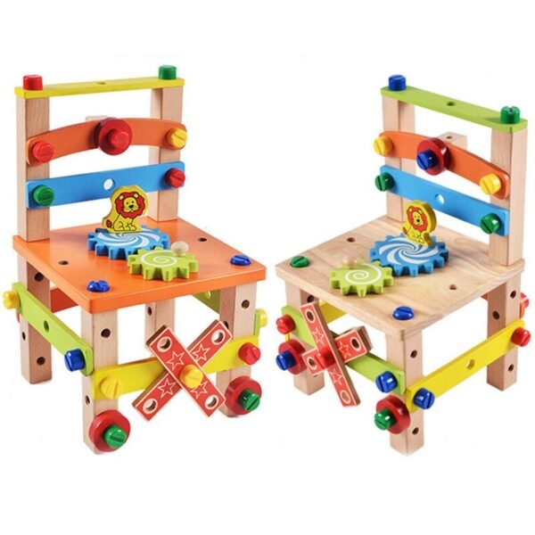 Chaise en Bois à Assembler Montessori - 5