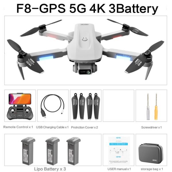 Drone GPS 4K avec Stabilisateur - 12