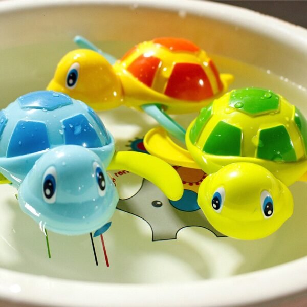 Jouet de bain tortue à remonter - 1