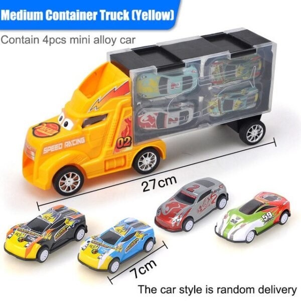 Camion Porte-Voitures avec Miniatures - 10