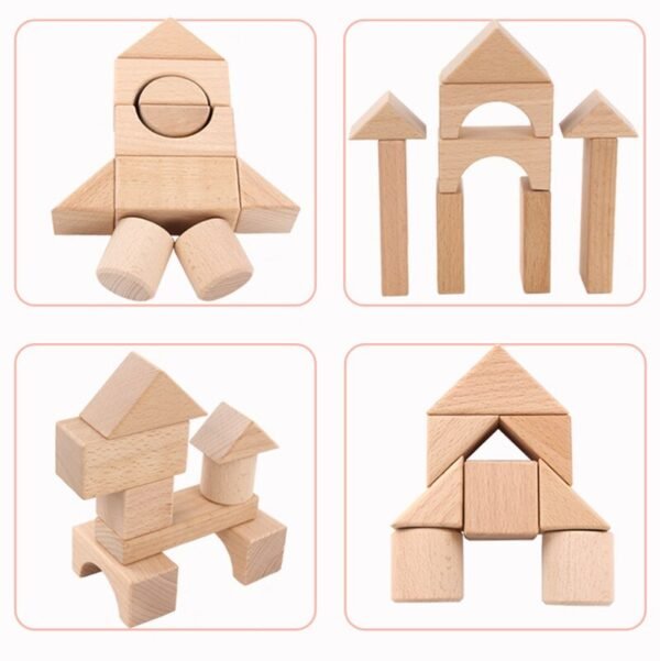 Blocs de construction en bois Montessori - 3