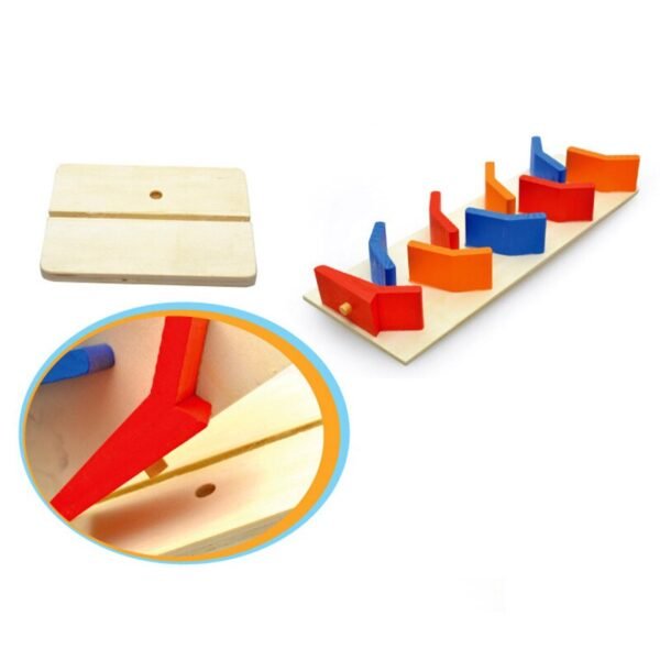 Circuit de voitures en bois Montessori - 1