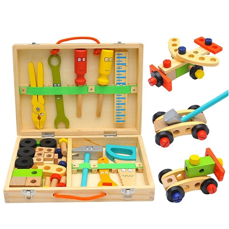 Boîte à Outils en Bois Montessori