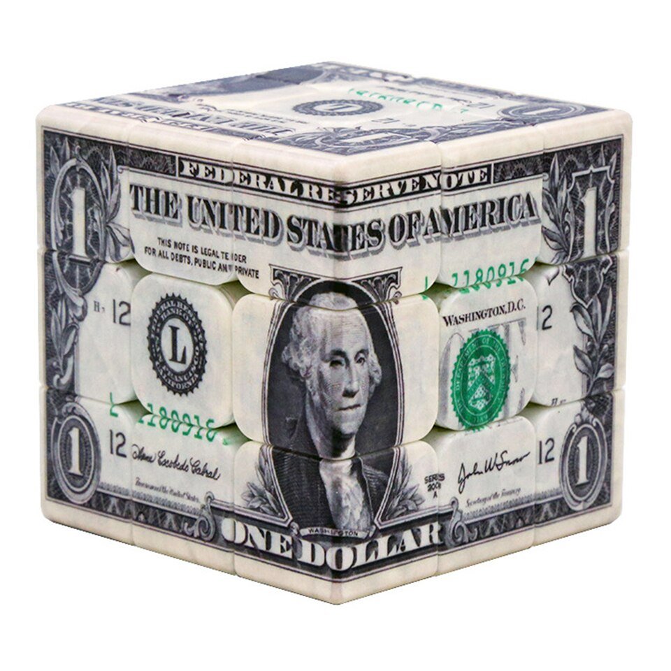 Cube Magique à Motif Dollar
