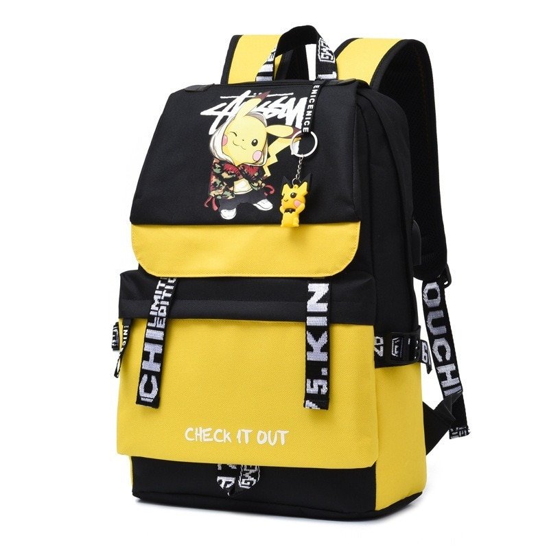 Sac à dos Pikachu avec port USB