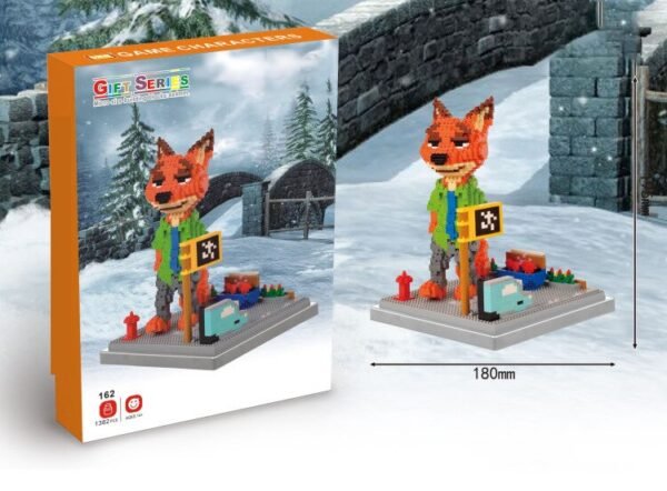 Blocs de construction dessins animés Lapin et Renard - 6